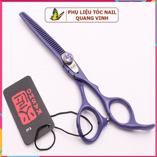 Bộ kéo cắt tóc Kasho HA 03 tím 6in (kéo tay phải)