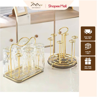  Úp Cốc Inox Sơn Tĩnh Điện Không Gỉ Sang Trọng Kèm Khay Nhựa Hứng Nước Tiện Lợi| Khay Úp Cốc Ly Chén Inox 