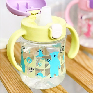 Cốc ống hút T.L.I Richell 2in1