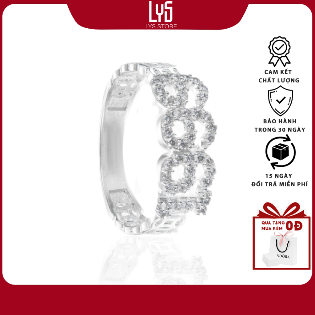 Nhẫn bạc nữ Lys nhẫn bạc năm sinh Fullbox PAN 8172SV - Nhẫn Nữ Bạc S925