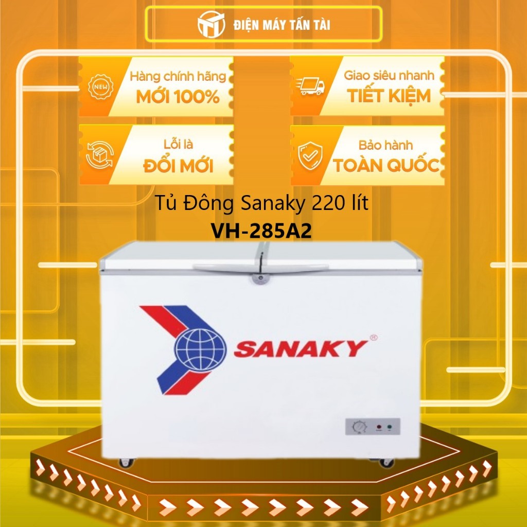 [TẤN TÀI LĐ 0Đ] VH-285A2 - Tủ Đông Sanaky 235 Lít VH-285A2 - Bảo Hành Chính Hãng - Giao Miễn Phí HCM