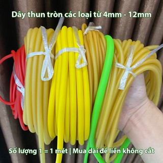 [1 mét] Dây thun cao su tròn ống làm tập thể thao, chế đồ