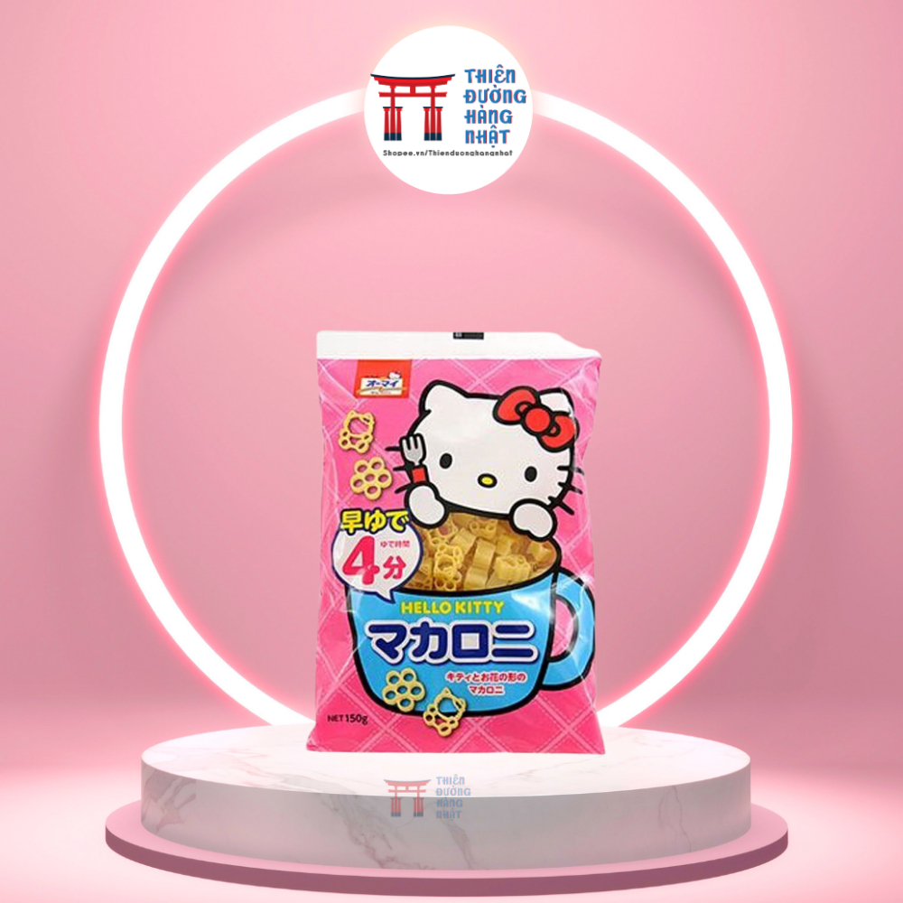 Mì Nui Hello Kitty Nhật Bản 150g cho bé ăn dặm từ 9 tháng