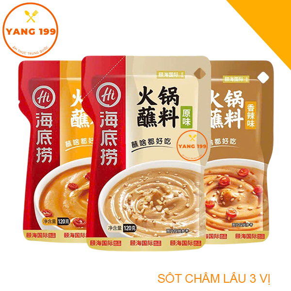   SẴN 3 VỊ  Sốt Chấm Lẩu Haidilao 120g 