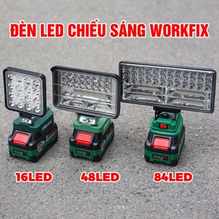  Bóng đèn LED Chạy pin máy khoan WORKFIX WF-L16 WF-L48 WF-L84 - Chân Pin Phổ Thông 4Cm 