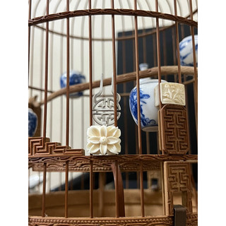 Xiên hoa quả đẹp bằng xương cho lồng khuyên , hút mật, sâu, ốc mít đục thủ công bằng tay 100%