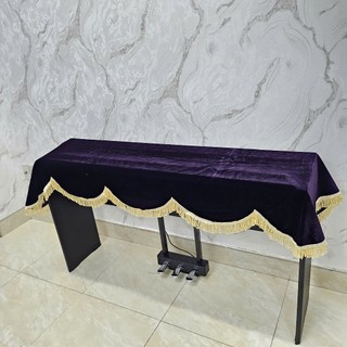Khăn phủ đàn Piano cơ màu tím nhung