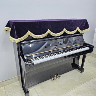 Khăn phủ đàn Piano cơ màu tím nhung