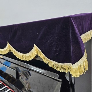 Khăn phủ đàn Piano cơ màu tím nhung