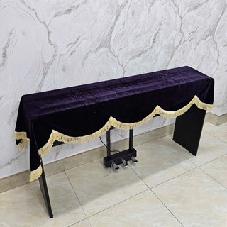 Khăn phủ đàn Piano cơ màu tím nhung