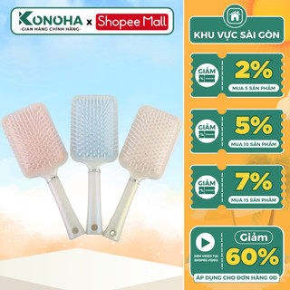 Lược Chải Tóc KONOHA E9 2in1 Massage Có Đệm Khí Giúp Gỡ Rối Giảm Rụng Tóc