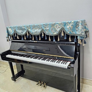 Khăn phủ đàn Piano màu xanh
