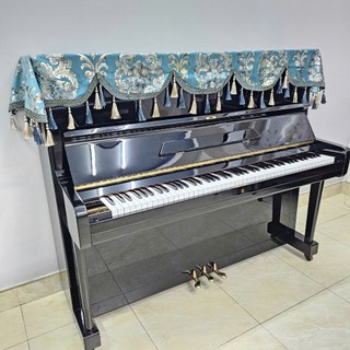 Khăn phủ đàn Piano màu xanh
