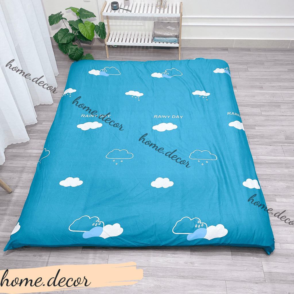 Ga bọc nệm topper ,áo bọc nệm toper 2 mặt có khóa kéo Size 1m 1m2 1m4 1m6 1m8 2m