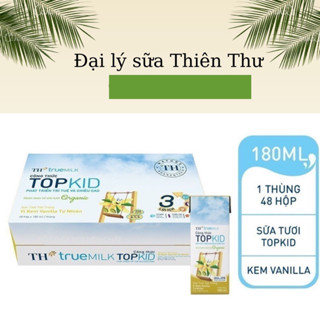 Thùng sữa tươi công thức TOPKID organic của TH TRUE MILK - date 3/2026