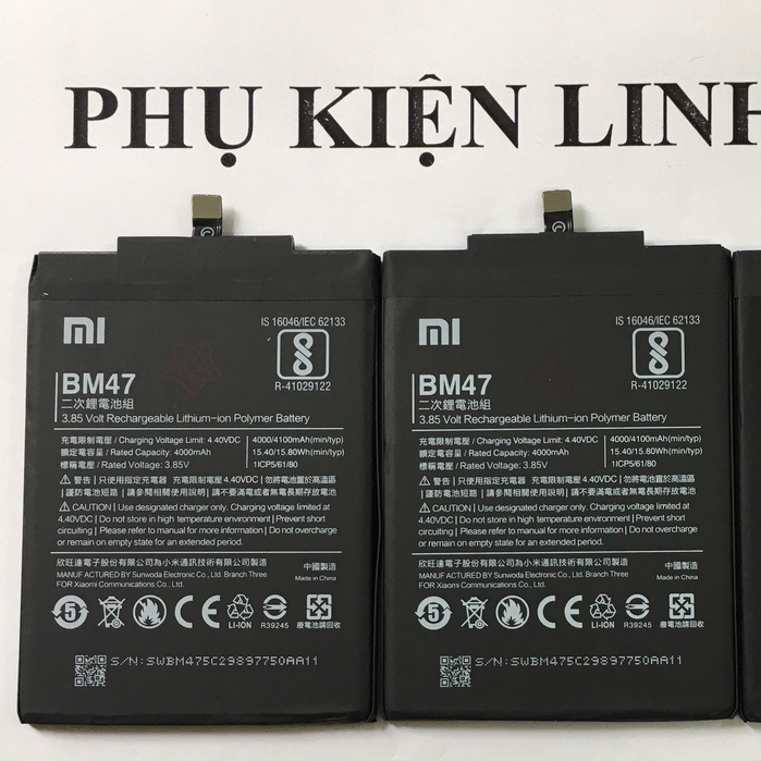Pin Xiaomi BM47 (Redmi 4X, Redmi 3X, Redmi 3 Pro)