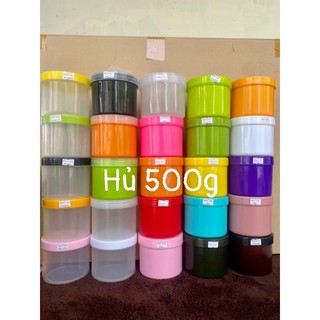 Hủ đựng kem 500g đủ màu : hồng . đỏ .vàng ....