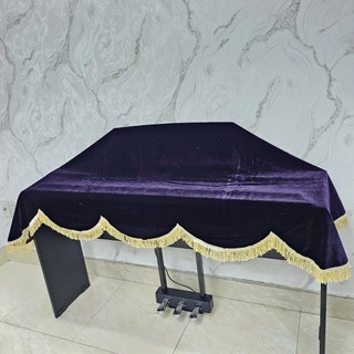Khăn phủ đàn Piano cơ màu tím nhung