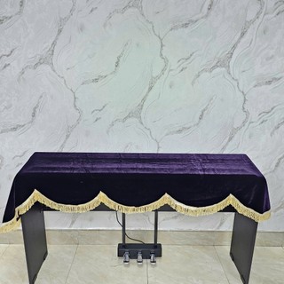 Khăn phủ đàn Piano cơ màu tím nhung