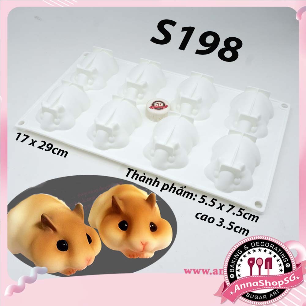 S198 KHUÔN 8 CHUỘT HAMSTER