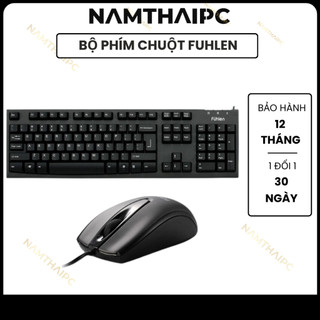 BỘ BÀN PHÍM CHUỘT CÓ DÂY FUHLEN L411 + L102 (ĐEN), NEW
