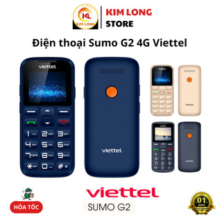  Điện thoại 4G Viettel Sumo G2 bàn phím to gờ nổi rõ ràng chữ số dễ thao tác rất phù hợp cho người già mắt kém 