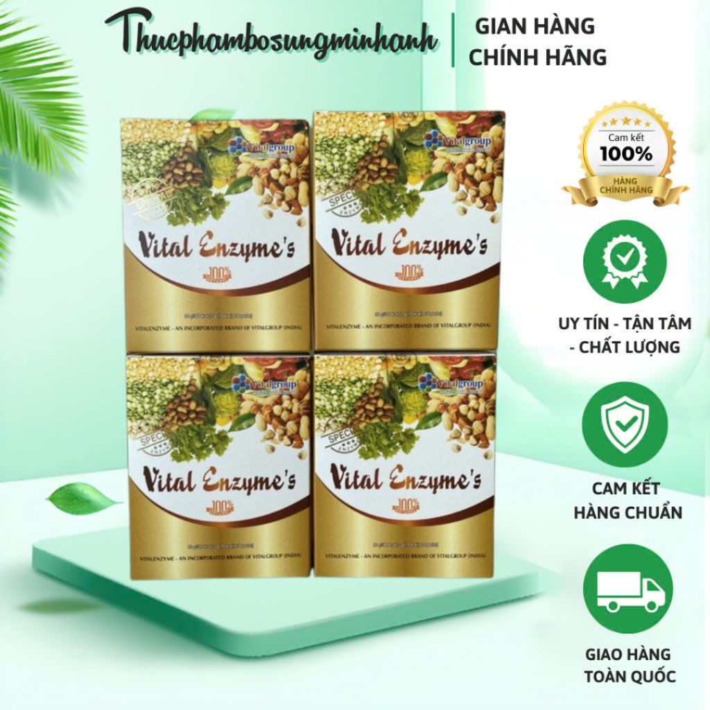 Enzyme Vital Cải Thiện Sức Khỏe, Thanh Lọc Cơ Thể - Hộp 30 Gói