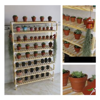 Kệ Để Giày 8 Tầng, Kệ Để Chậu Cây Gỗ Thông Mỹ 100x25x155CM - HOÀN TIỀN 100% NẾU KHÁCH KHÔNG HÀI LÒNG