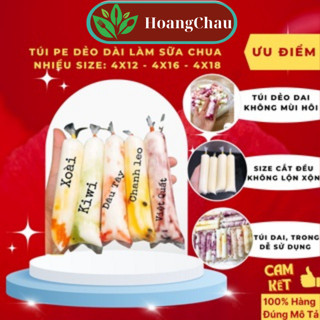 [Hoả Tốc] 500gr Túi Đựng Sữa Chua Dài 4x12cm 4x16cm 4x18cm Loại Dày Dẻo Dai