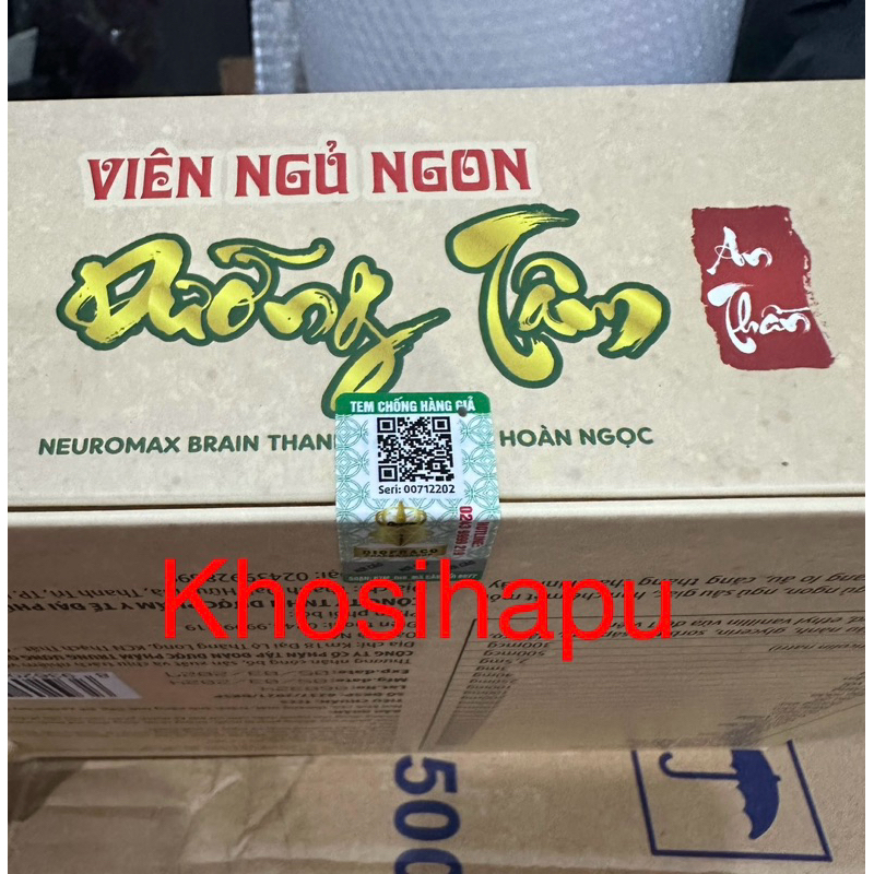 Viên uống Ngủ ngon dưỡng tâm an thần giúp giảm stress an thần cho giấc ngủ ngon khoẻ mạnh 60 viên chính hãng