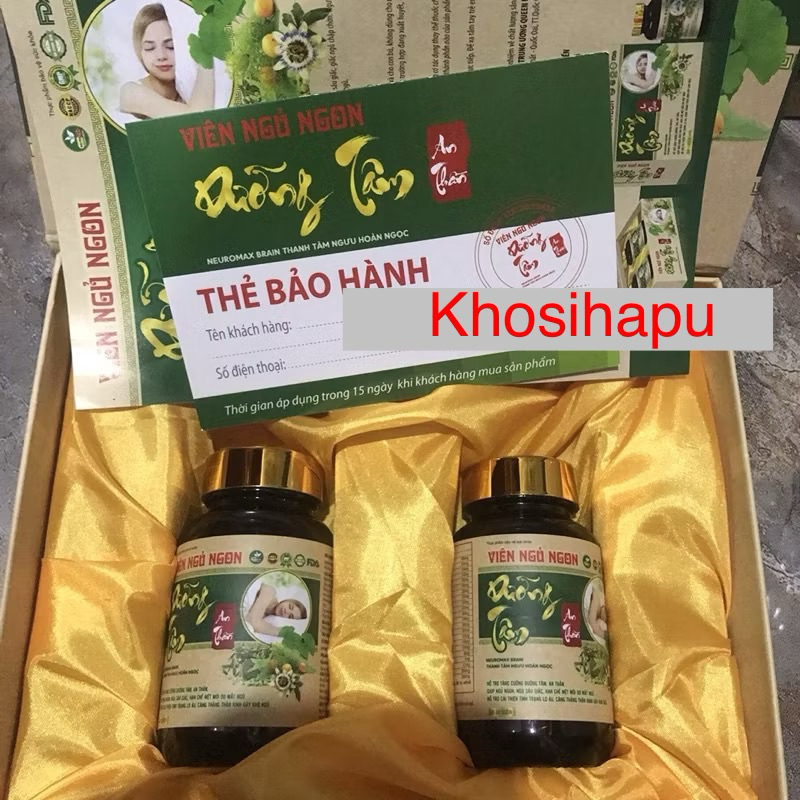 Viên uống Ngủ ngon dưỡng tâm an thần giúp giảm stress an thần cho giấc ngủ ngon khoẻ mạnh 60 viên chính hãng