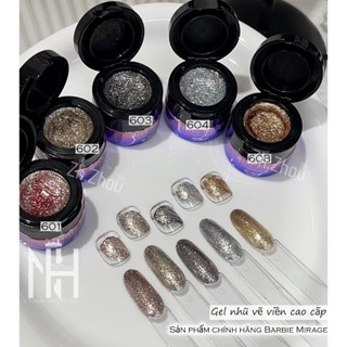 gel nhũ siêu sáng Barbie Marige, gel nhũ Barbie Marige vẽ viền, gel vẽ nổi Barbie Marige cao cấp
