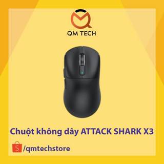 [Bảo hành 12t] Chuột Gaming không dây ATTACK SHARK X3 siêu nhẹ kết nối 3 chế độ Bluetooth / 2.4G / Type-C - QMTECH STORE