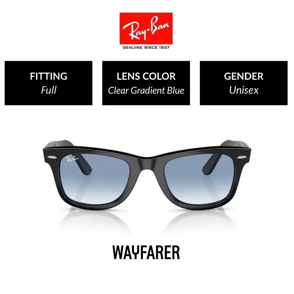 Mắt kính RAY-BAN WAYFARER - RB2140F 901/3F Size 52 - Kính mát