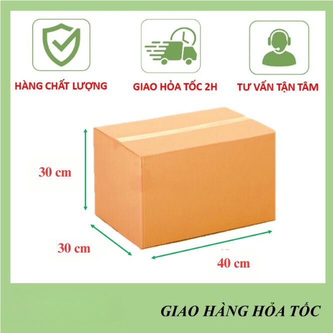 [GIÁ TẬN XƯỞNG] 40x30x30 hàng 5 LỚP Hộp Carton  Đóng Hàng Giá Rẻ, Thùng carton chuyển nhà
