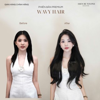 Bộ Tóc Kẹp 6 Phím HIEN BE TOUPEE Xoăn Sóng 50cm Wavy Sợi Keratin
