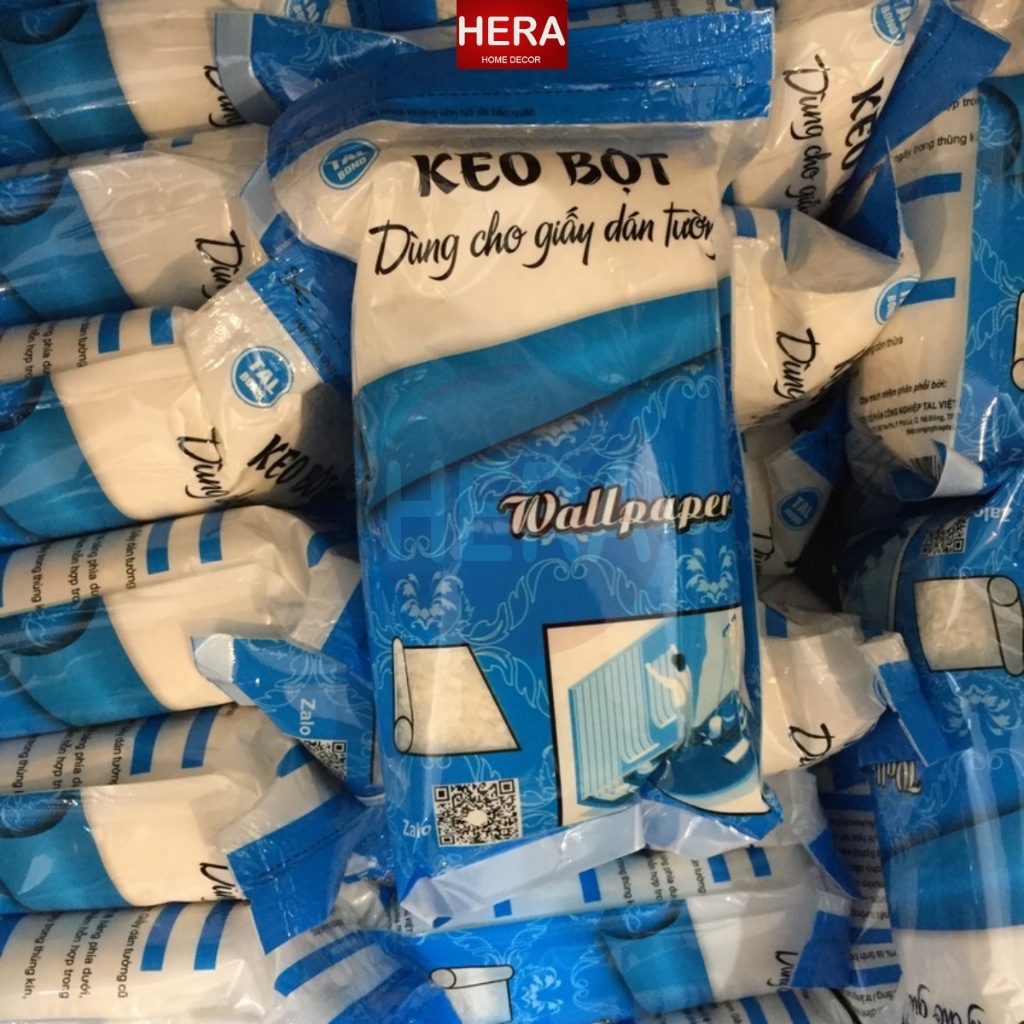 Keo bột dán giấy dán tường, dán tranh canvat