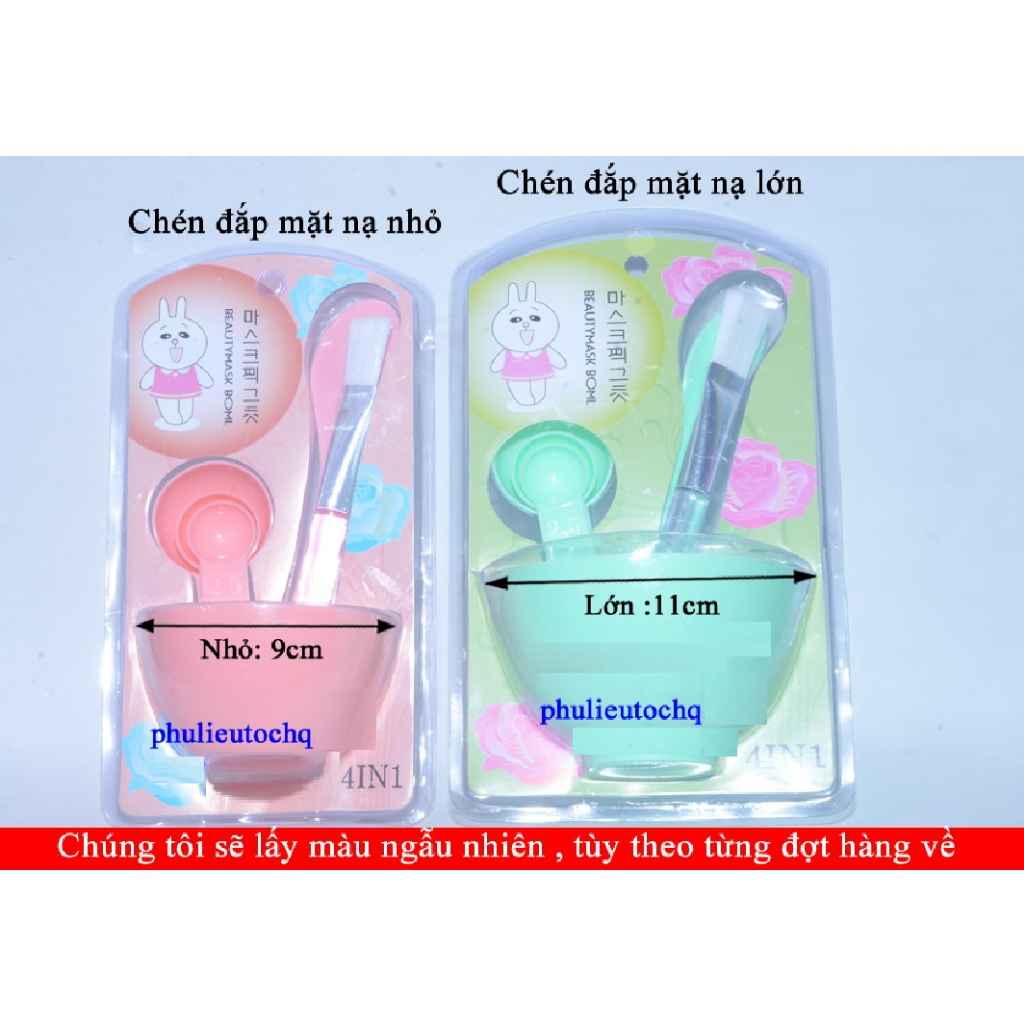 Bộ chén cọ đắp mặt nạ