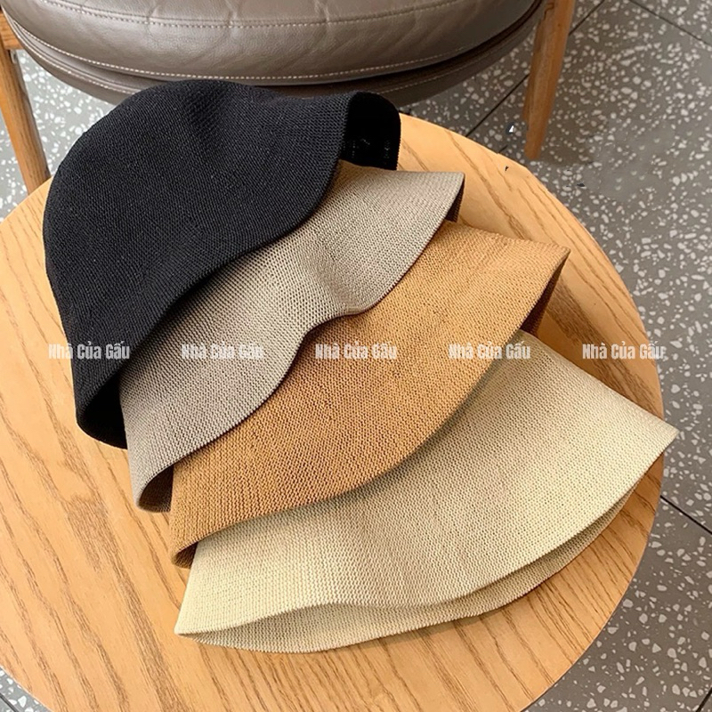Nón len sợi dệt form sụp siêu xinh