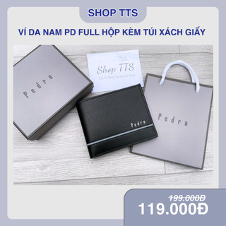 Ví Da Nam PD Cao Cấp Kèm Phụ Kiện Làm Quà tặng Sang Trọng