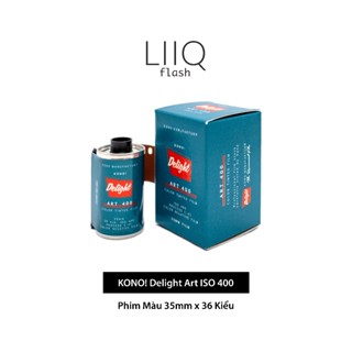 Phim KONO! Delight Art ISO 400, Màu Color, 135/35mm x 36 Kiểu, In Date Cho Máy Chụp Ảnh Film - LIIQ Flash