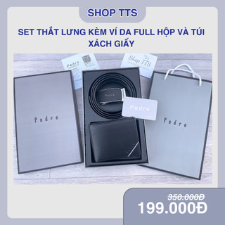 Sét Thắt Lưng + Ví Da Pedro PD-226 Full Hộp Kèm Túi Xách Sang Trọng