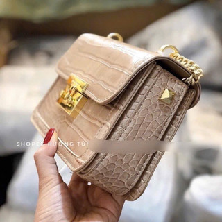 Túi Chữ C da rắn size 18 chất đẹp(ảnh thật)