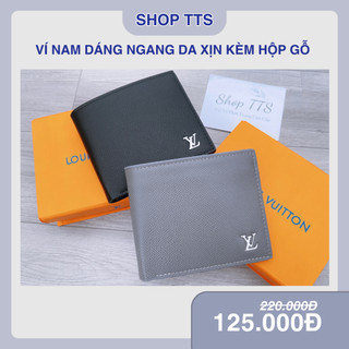 Ví/Bóp Nam Da Cao Cấp Vân Hạt Full Hộp Phụ Kiện Làm Quà Tặng Sang Trọng