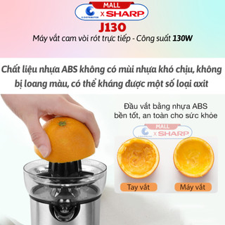[HỎA TỐC] Máy vắt cam Sharp EJ-J130-ST - Hàng chính hãng
