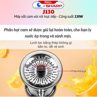 [HỎA TỐC] Máy vắt cam Sharp EJ-J130-ST - Hàng chính hãng