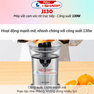 [HỎA TỐC] Máy vắt cam Sharp EJ-J130-ST - Hàng chính hãng