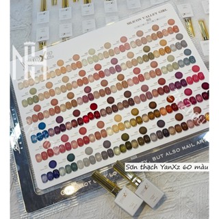 Sét sơn thạch đục 60 chai yanx, thạch đục 32 màu, sơn thạch đục cao cấp có bảng màu đi kèm