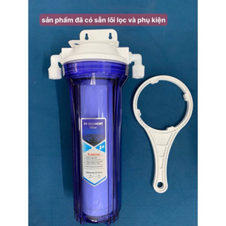 (FREESHIP) Bộ 1 cốc lọc thô 10inch ren 13 ren 21, lọc nước sinh hoạt