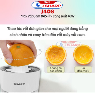 [HỎA TỐC] Máy vắt cam Sharp EJ-J408-WH - Hàng chính hãng